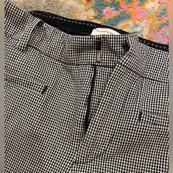 Anthropologie the essential collection micro houndstooth pants size 4 - Picture 6 of 7